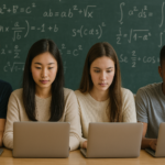 Students typing