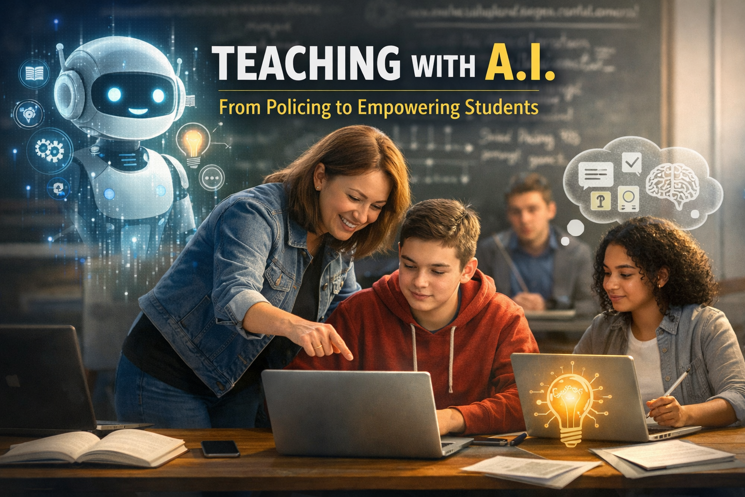 From Policing AI to Teaching with AI
